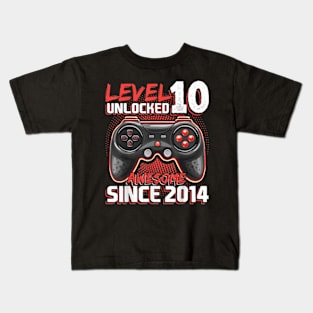 10th Birthday Gamer 10 Year Old Bday Boy Ten Son Kids T-Shirt